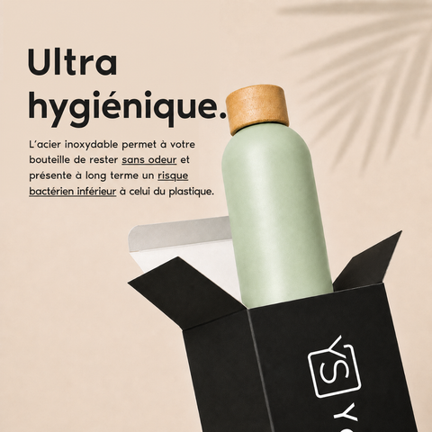 Gourde ultra hygiénique - version française