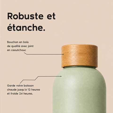Gourde robuste et étanche - version française
