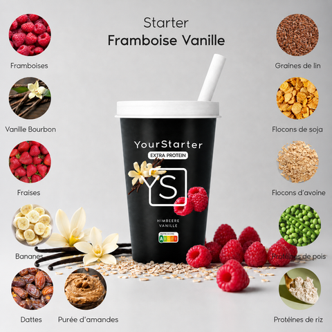 Starter Framboise Vanille ingrédients - version française